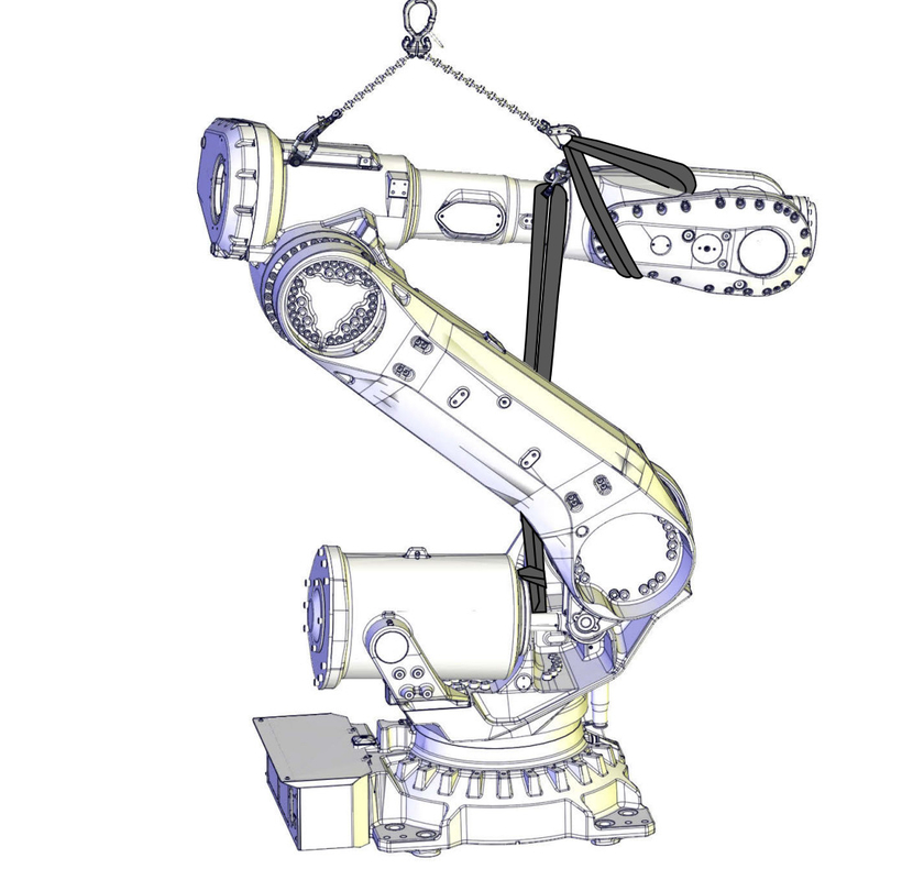 ABB IRB 6700 작은 로봇 팔 화물 300 킬로그램 욕심 많은 무거운 물체 2.7m은 놓여있습니다