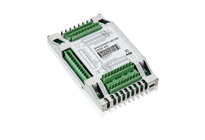 41.3mm 직선 너비 로봇 추가 장치 DSQC 652 I/O 유닛 향상된 성능