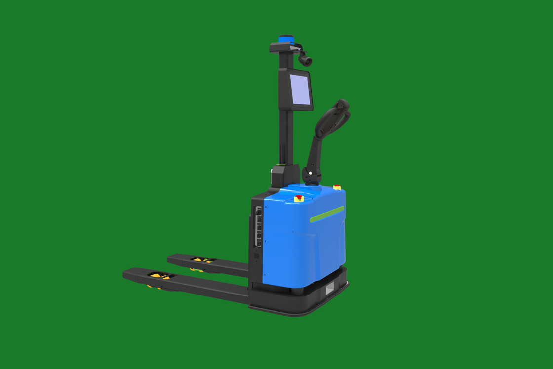 0-1500mm/s 조정 가능한 작동 속도 270kg의 자기 무게와 자율적인 포크리프트 트럭