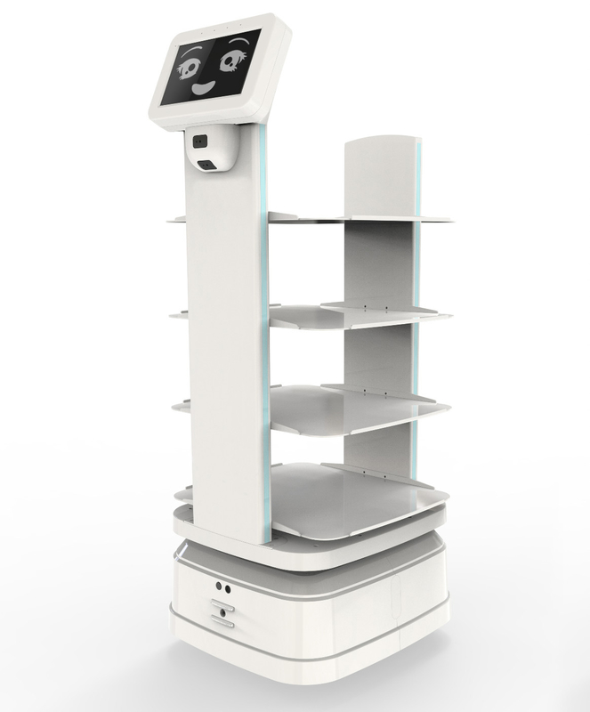 고급 6.5 인치 허브 모터 자율 이동 로봇 500x 배터리 수명 4cm 크로싱